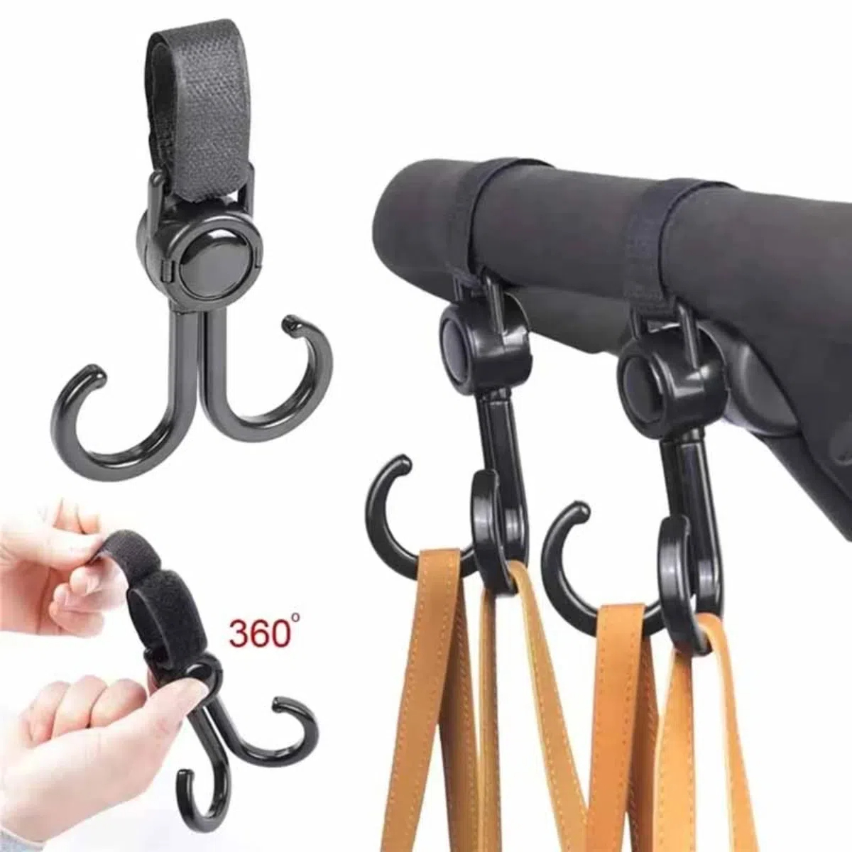 Travel Accessories For Baby - Obrotowe podwójne haczyki Akcesoria podróżne do
