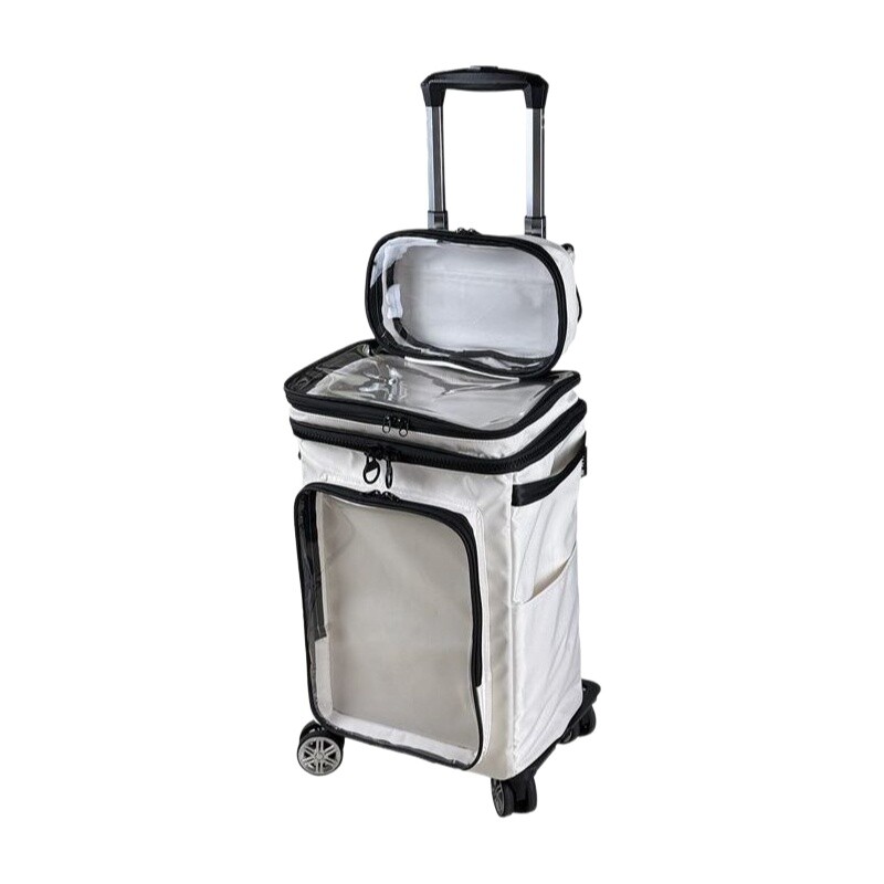 Luggage Wheel Replacement - Przezroczysta walizka na kółkach w stylu