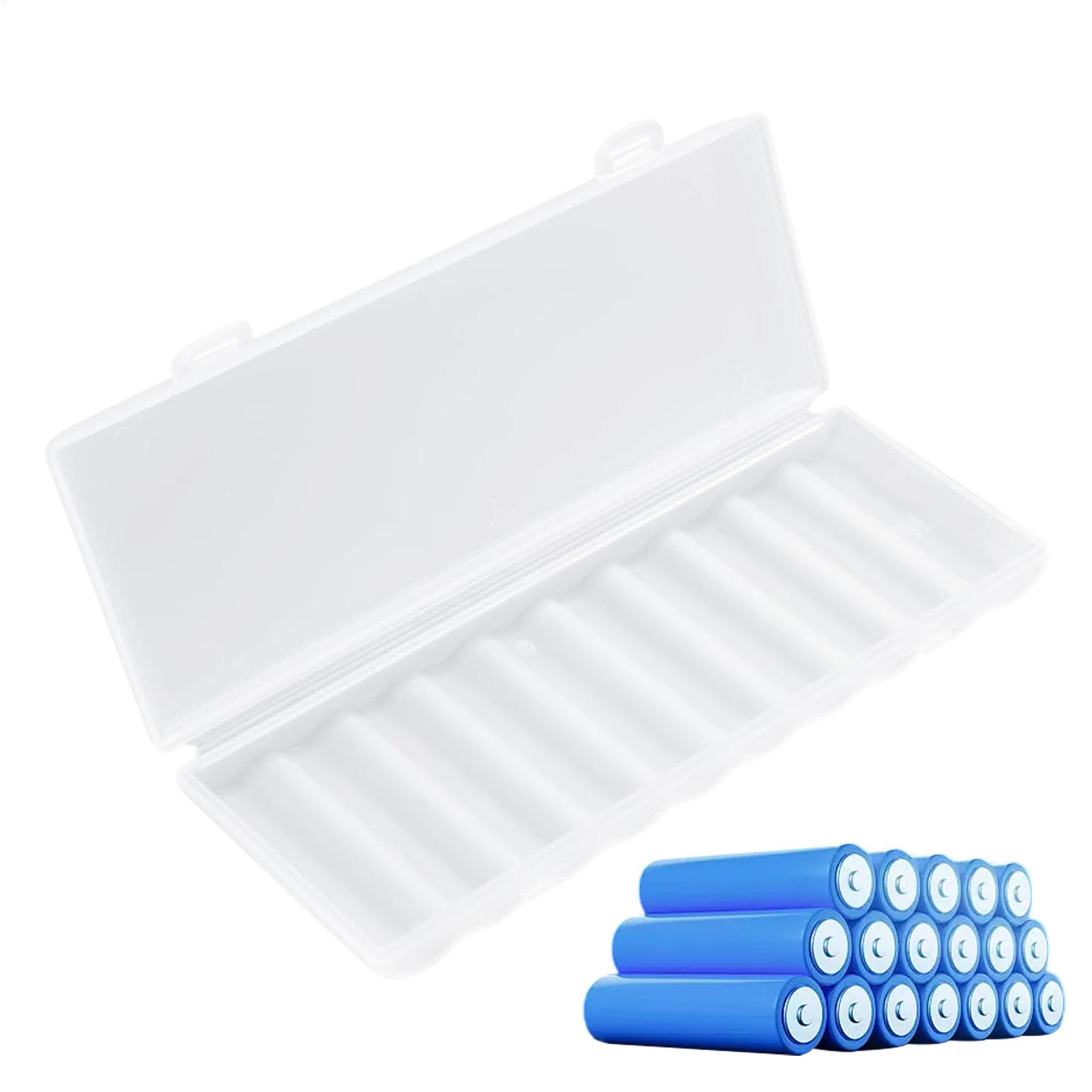 Travel Accessories For Kids - Przenośny przezroczysty plastikowy pojemnik na baterie
