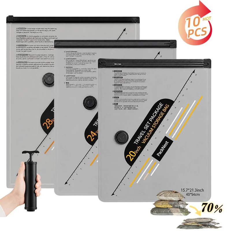 Compression Bag Vacuum - Kompresyjne worki do pakowania, próżniowe torby