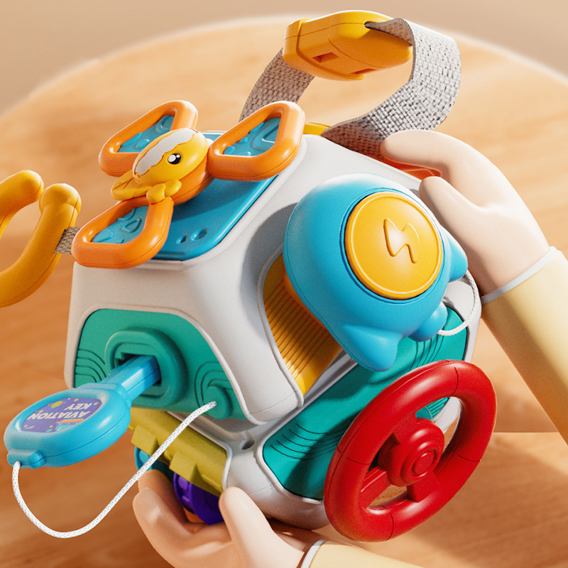 Travel Accessories For Baby - Baby Busy Board Cube Montessori zabawki