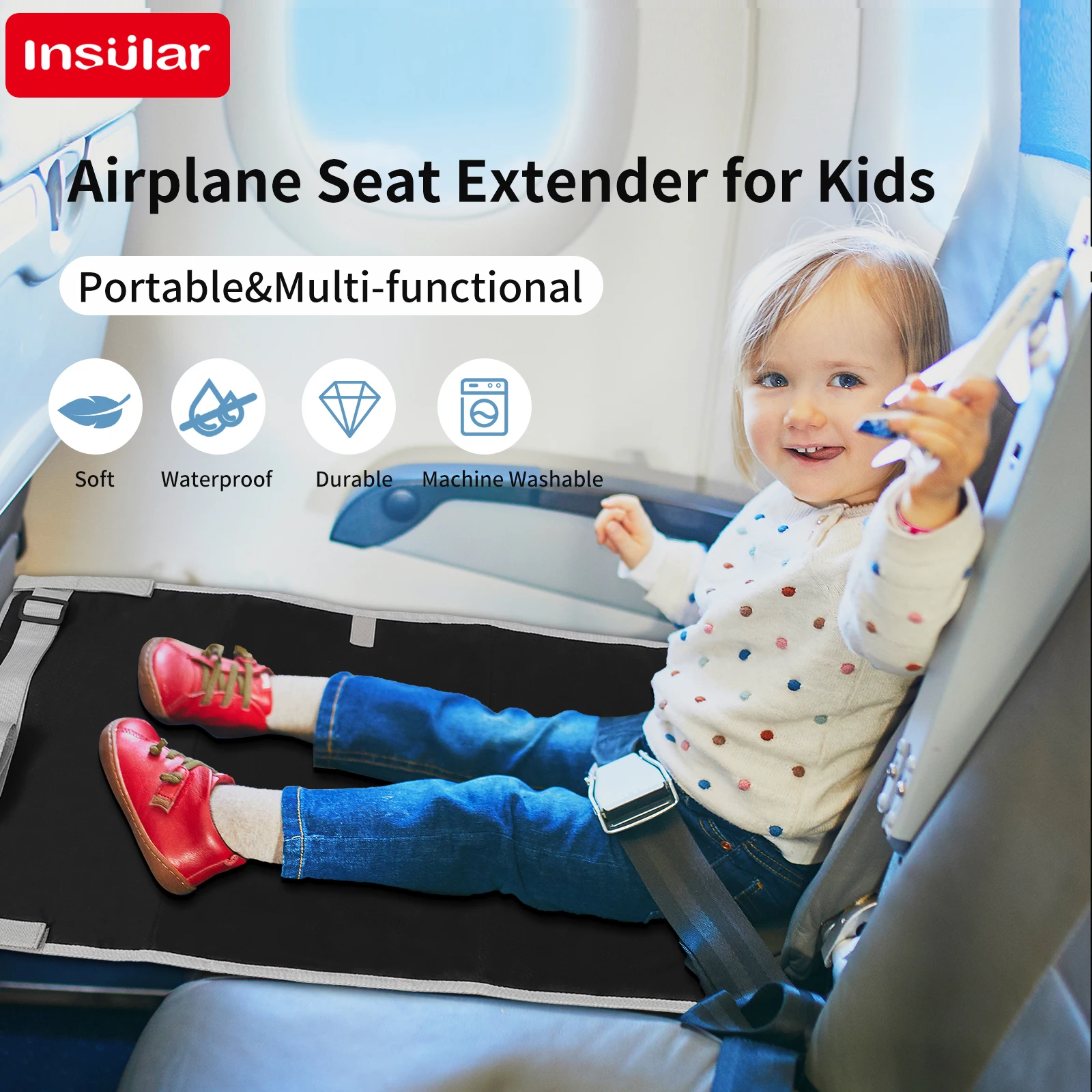 Travel Accessories For Kids - Wielofunkcyjna poduszka rozszerzająca siedzenie dla dzieci