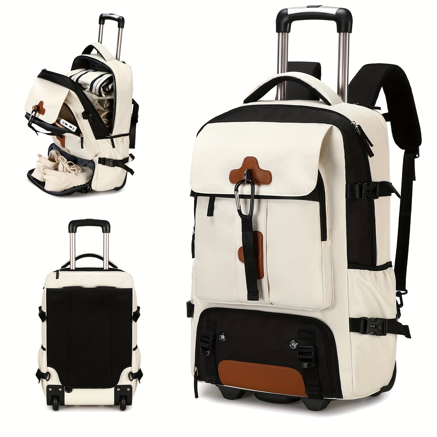 Travel Accessories Bag For Men - Plecak na kółkach o dużej pojemności,
