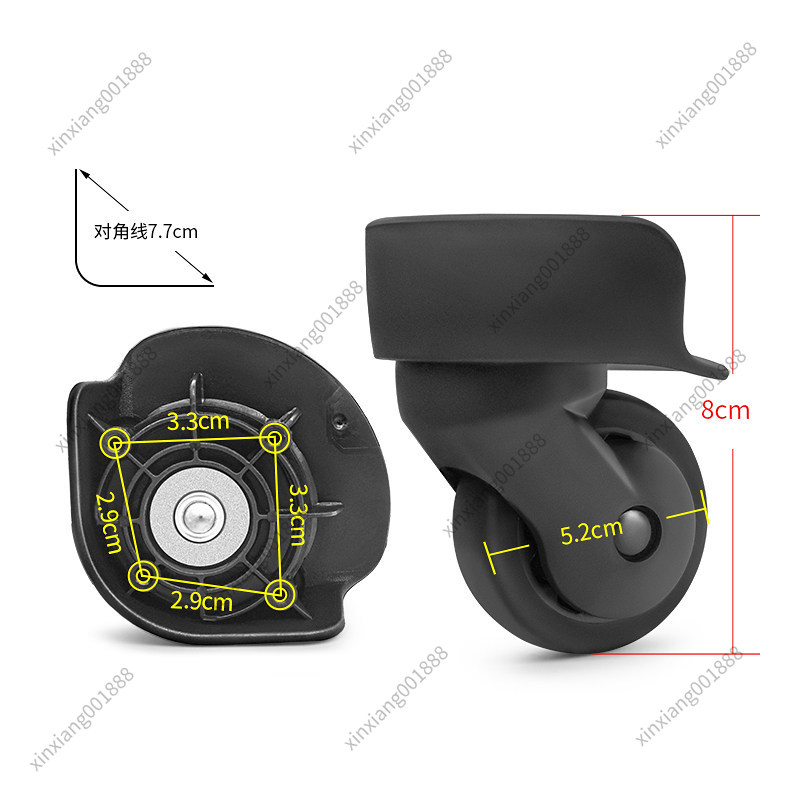 Luggage Wheel Replacement - Kółka obrotowe 360 stopni A-65 XY090