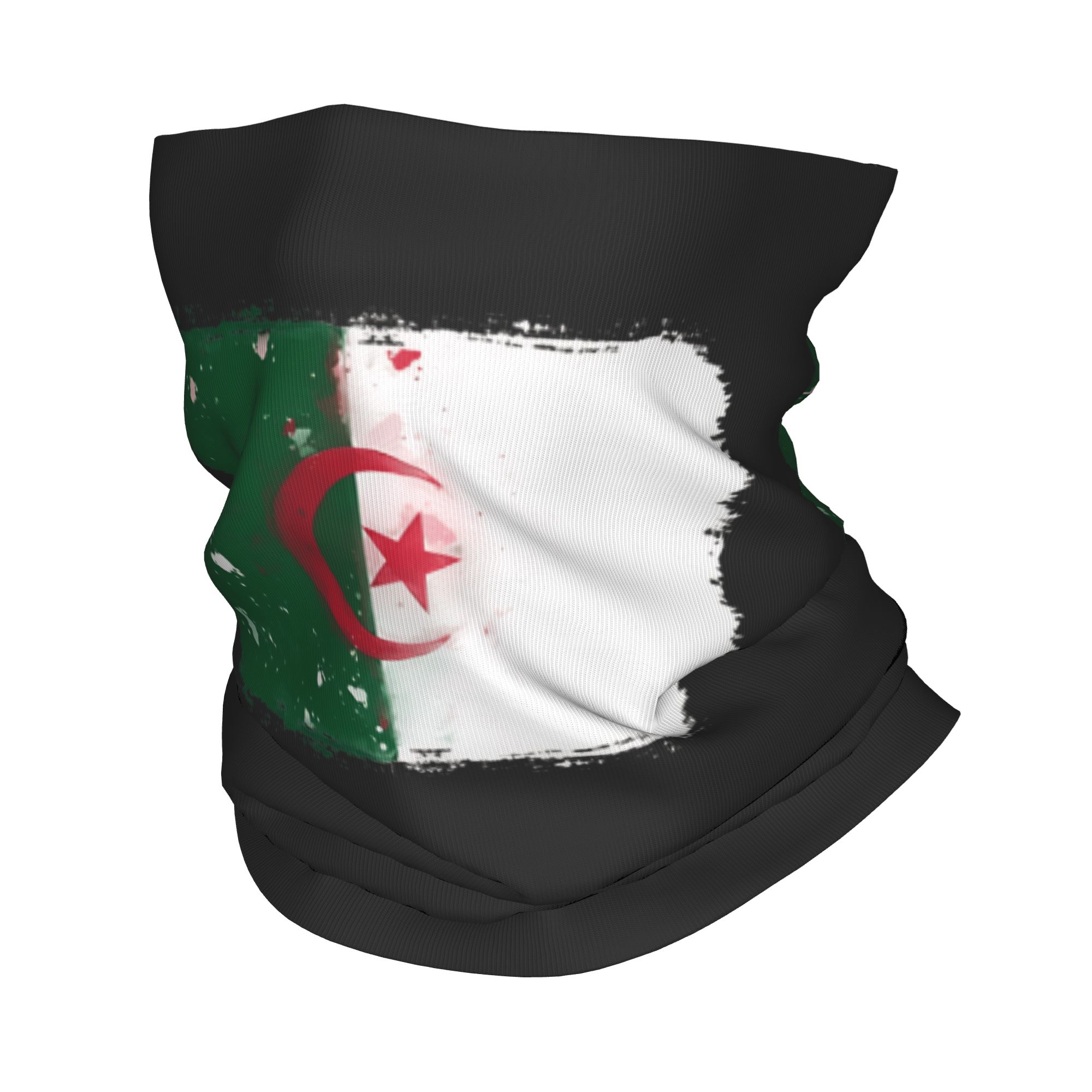 Travel Accessories Neck - Bandana z flagą Algierii Retro Maska