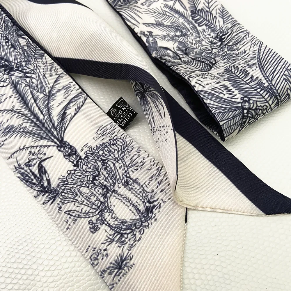 Długi szal z wstążki, jedwabna – Travel Accessories Neck recenzja i cena