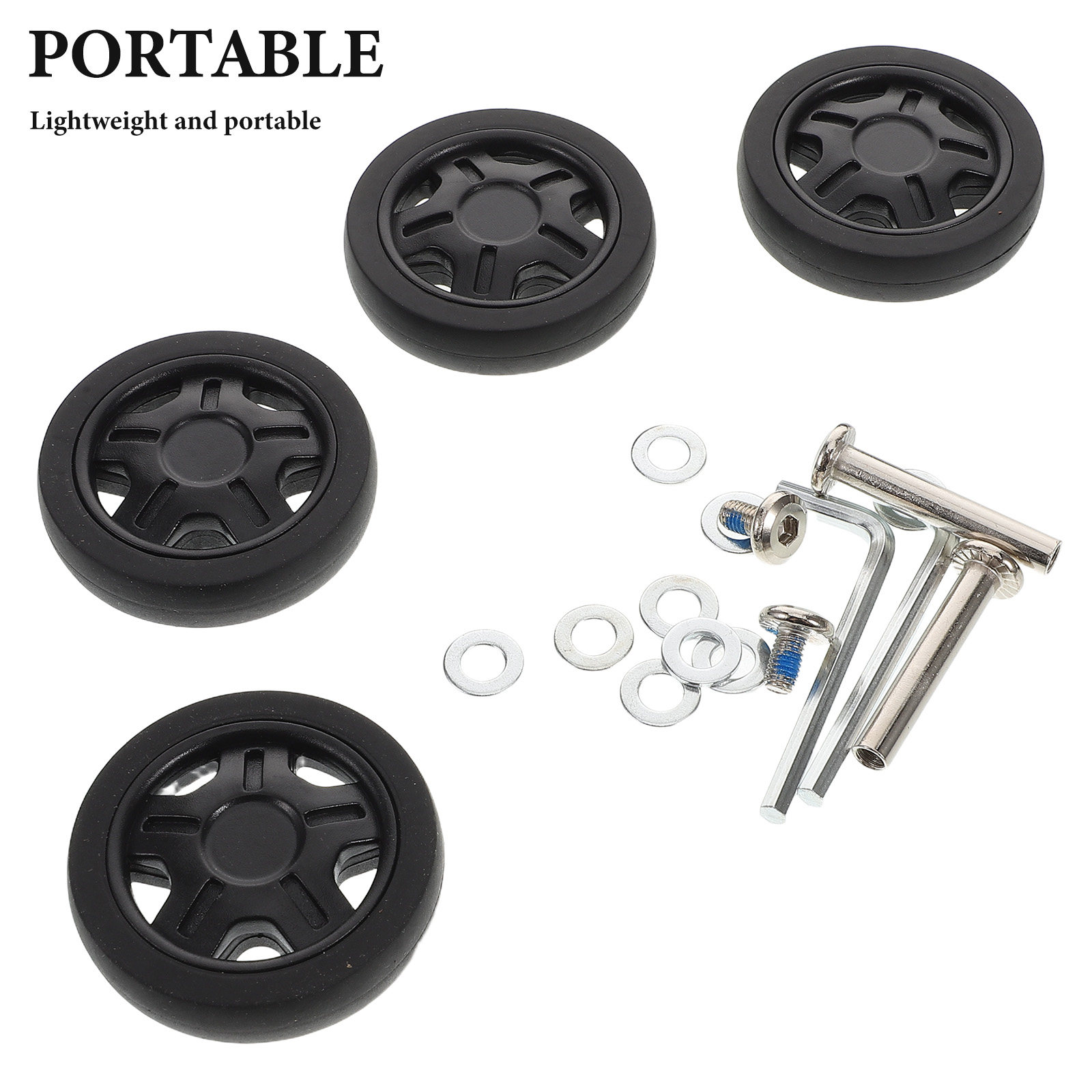 4 sztuki – uniwersalny zestaw  – Luggage Wheel Replacement recenzja i cena