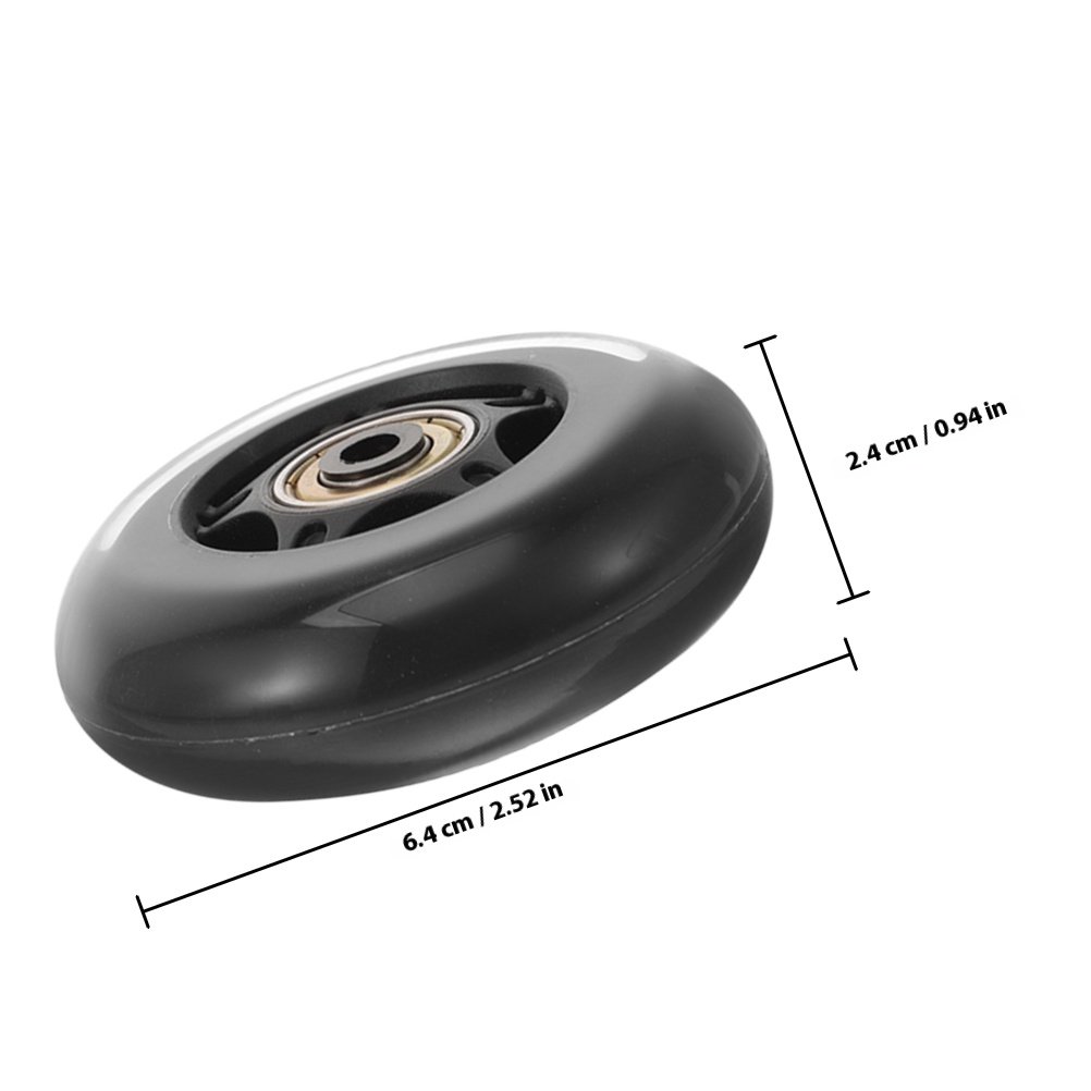 4 szt. Przezroczyste zamienne  – Luggage Wheel Replacement recenzja i cena