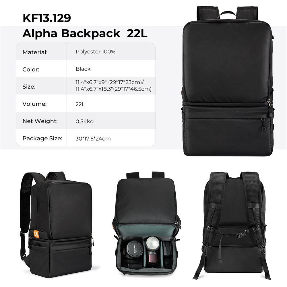 Plecak fotograficzny K&F CONCE – Camera Bag Travel recenzja i cena