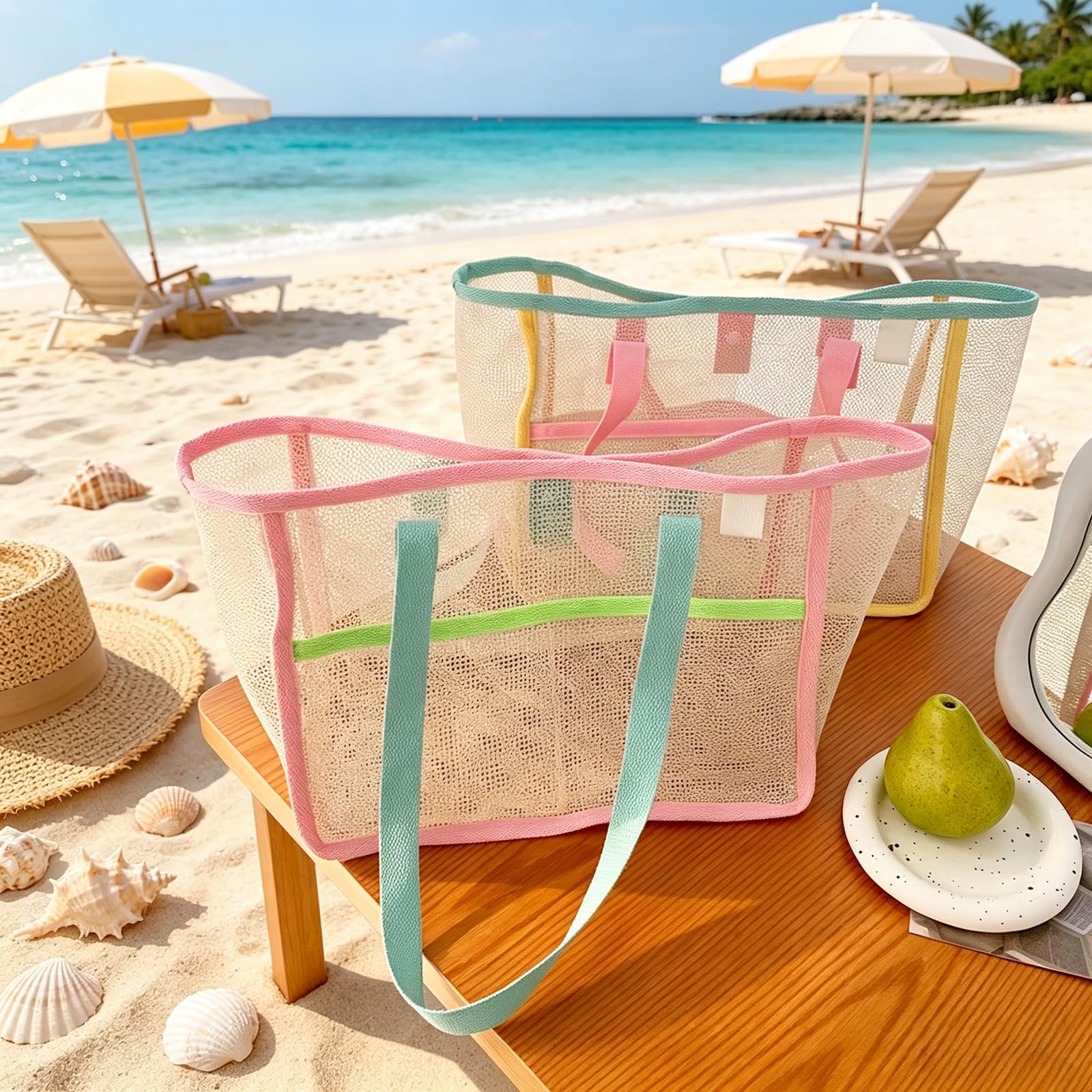 Torby plażowe damskie, kolorow – Travel Accessories Bag For Women recenzja i cena