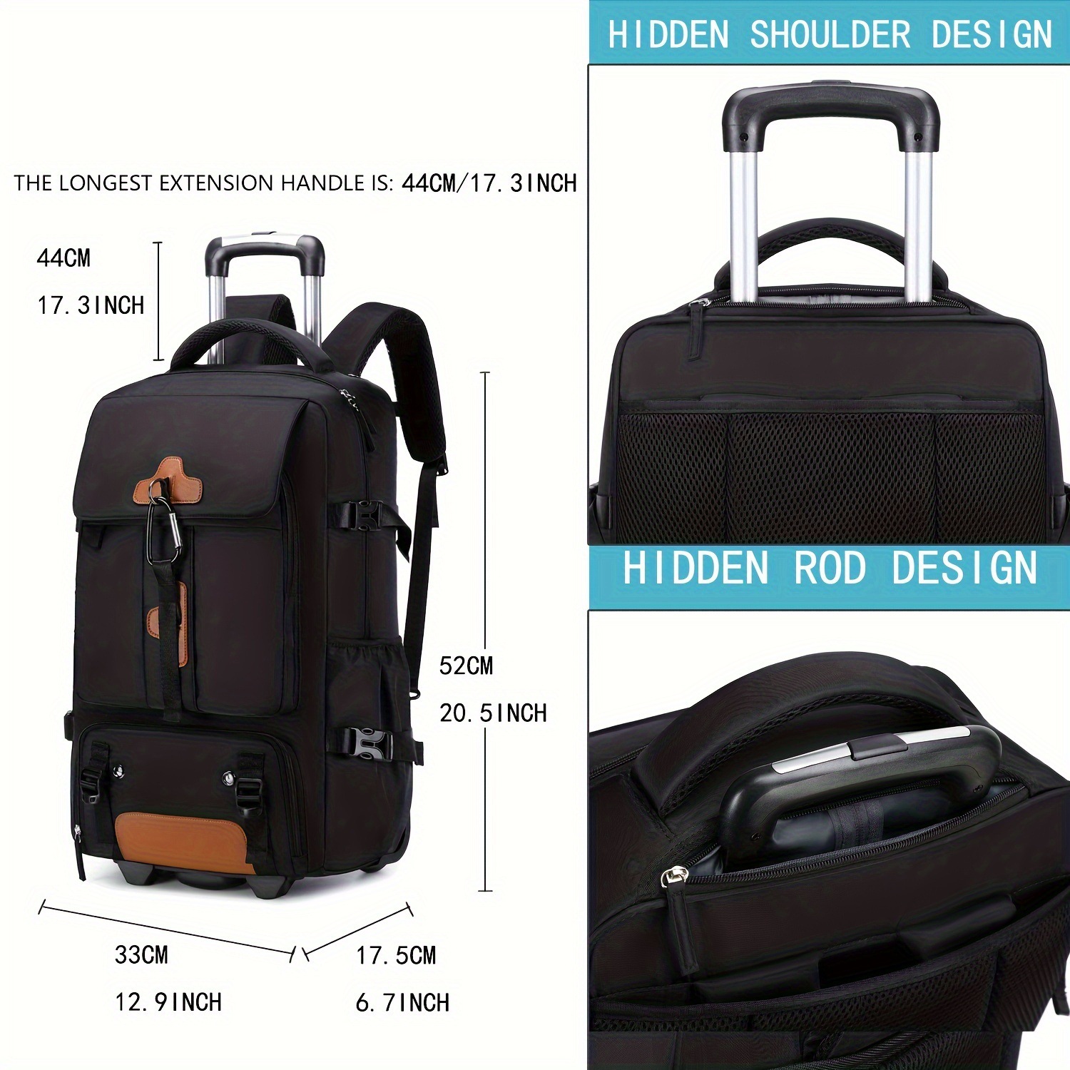 Plecak na kółkach o dużej poje – Travel Accessories Bag For Men recenzja i cena