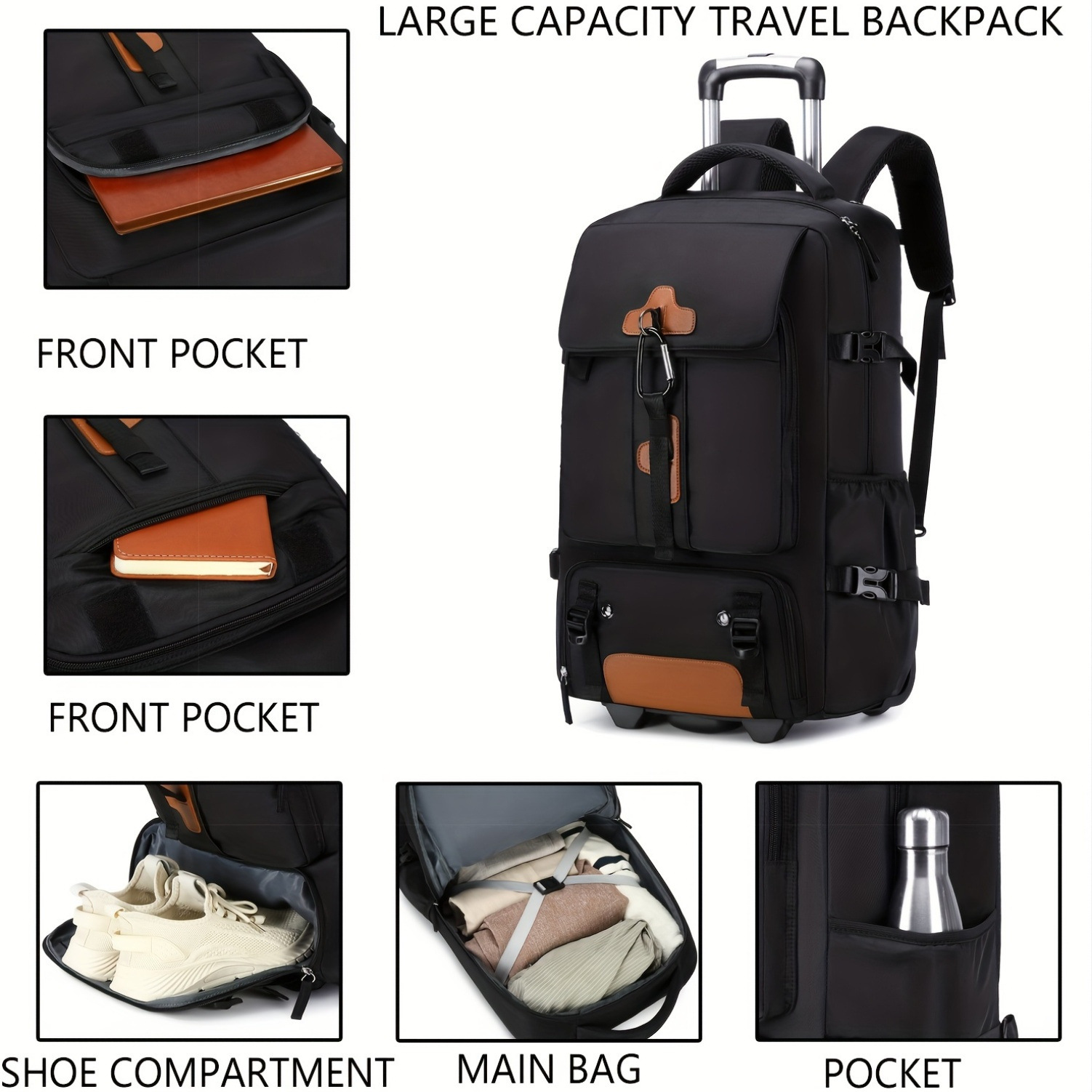 Plecak na kółkach o dużej poje – Travel Accessories Bag For Men recenzja i cena