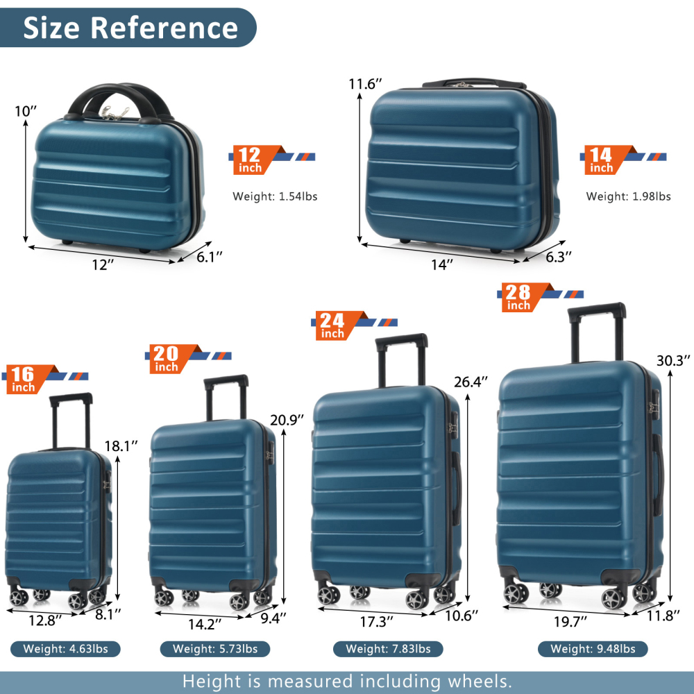 6-częściowy zestaw walizek z t – Luggage Wheel Replacement recenzja i cena