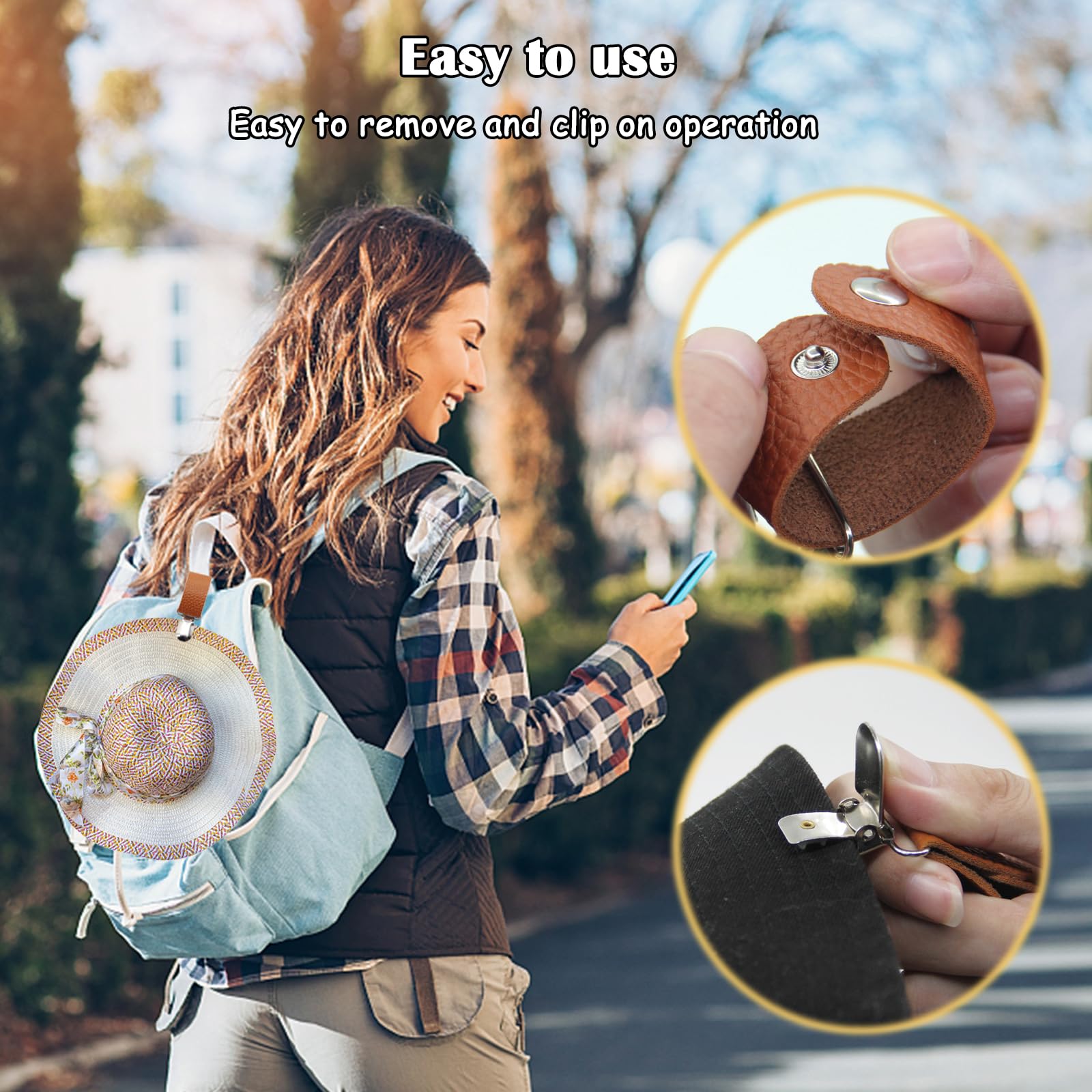 Klips do kapelusza ze skóry PU – Travel Accessories Bag For Men recenzja i cena